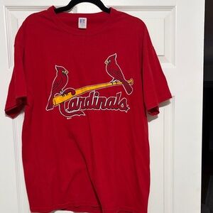 Vintage Red Russell Athletic Cardinals Graphic T-Shirt